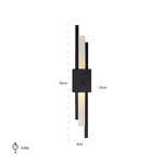 Wandlamp Mylas zwart (Black)