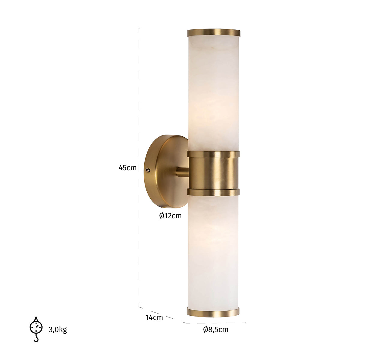 Wandlamp Charlize (Gold)