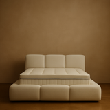 Elena Bed - Off White Bouclé