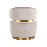 Draaifauteuil Maxime khaki velvet (Quartz Khaki 903)