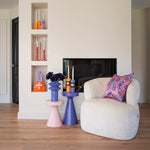 Bijzettafel Kimble paars groot 30Ø (Purple)