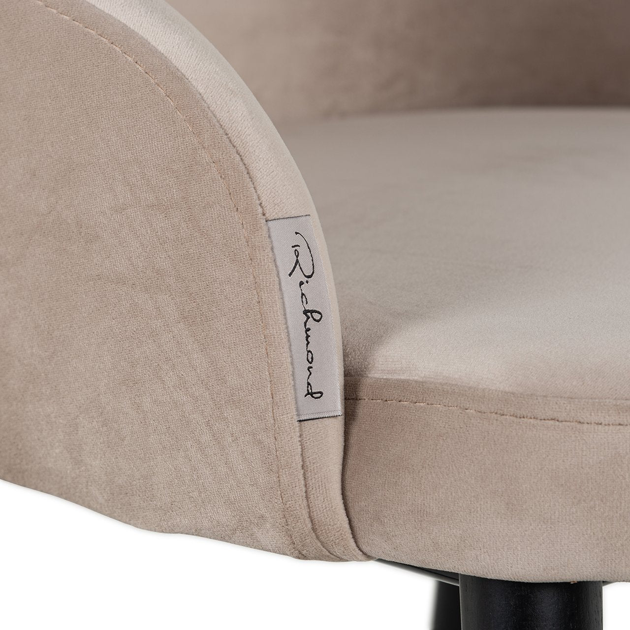 Stoel Twiggy khaki fluweel (Quartz Khaki 903)