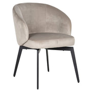 Stoel Amphara khaki fluweel brandvertragend (FR-Quartz 903 Khaki)