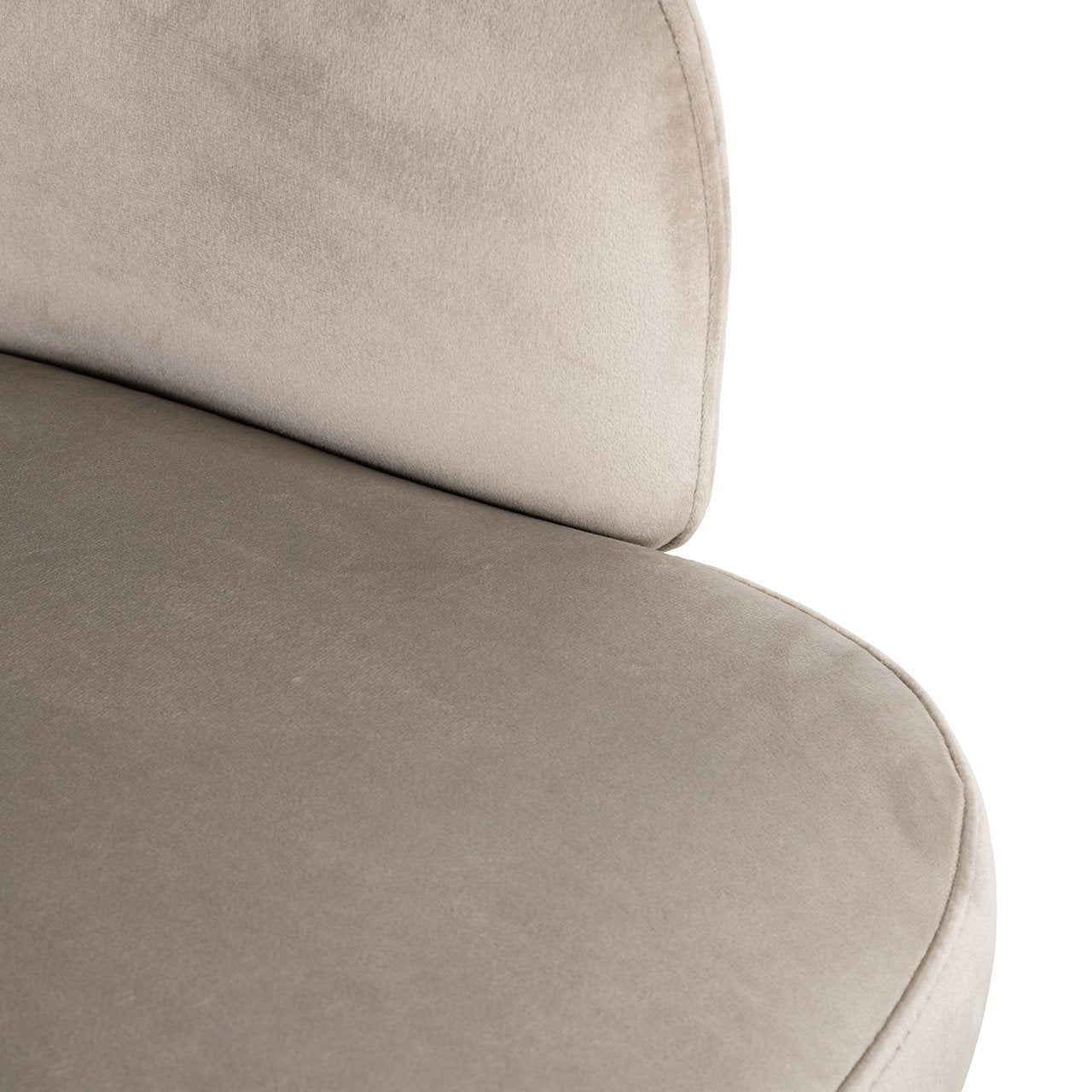 Stoel Amphara khaki fluweel brandvertragend (FR-Quartz 903 Khaki)