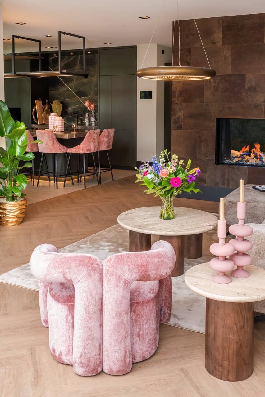 Bijzettafel Douglas 50Ø (Brown)