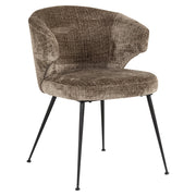 Stoel Xandra steen chenille brandvertragend (Niagara 104 Stone Chenille)