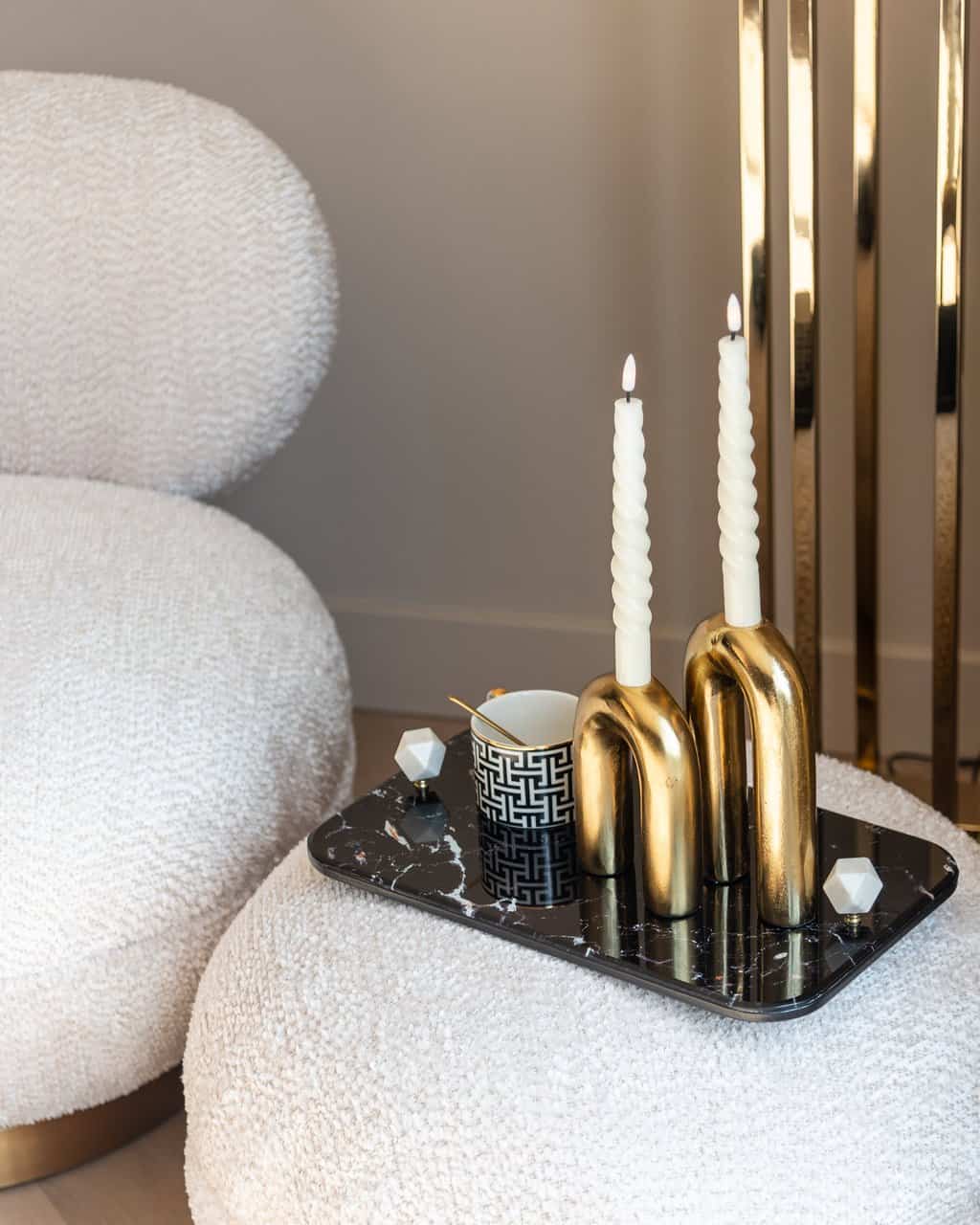 Kandelaar Rowin klein (Gold)