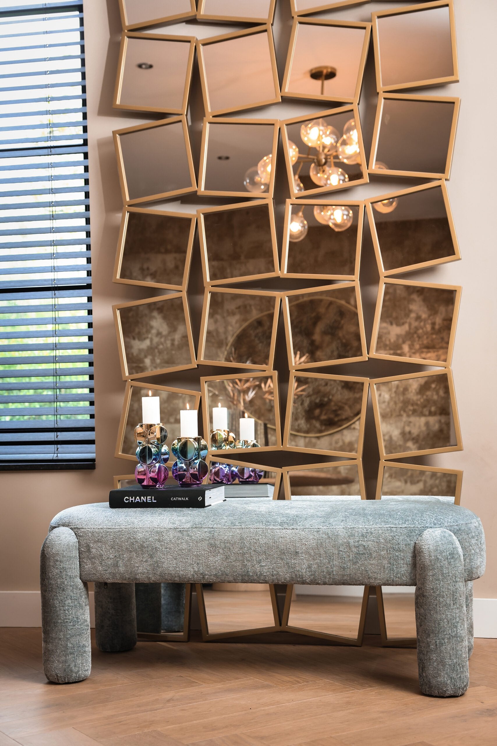 Spiegel Badia goud (Gold)