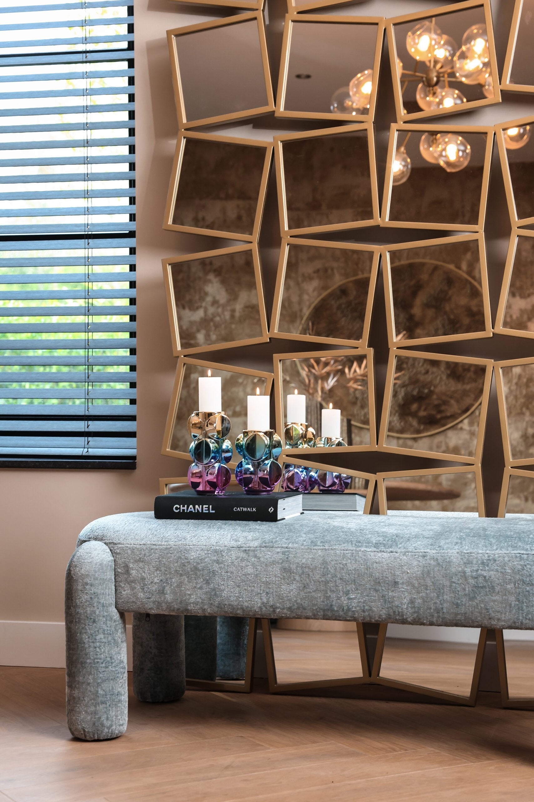 Spiegel Badia goud (Gold)