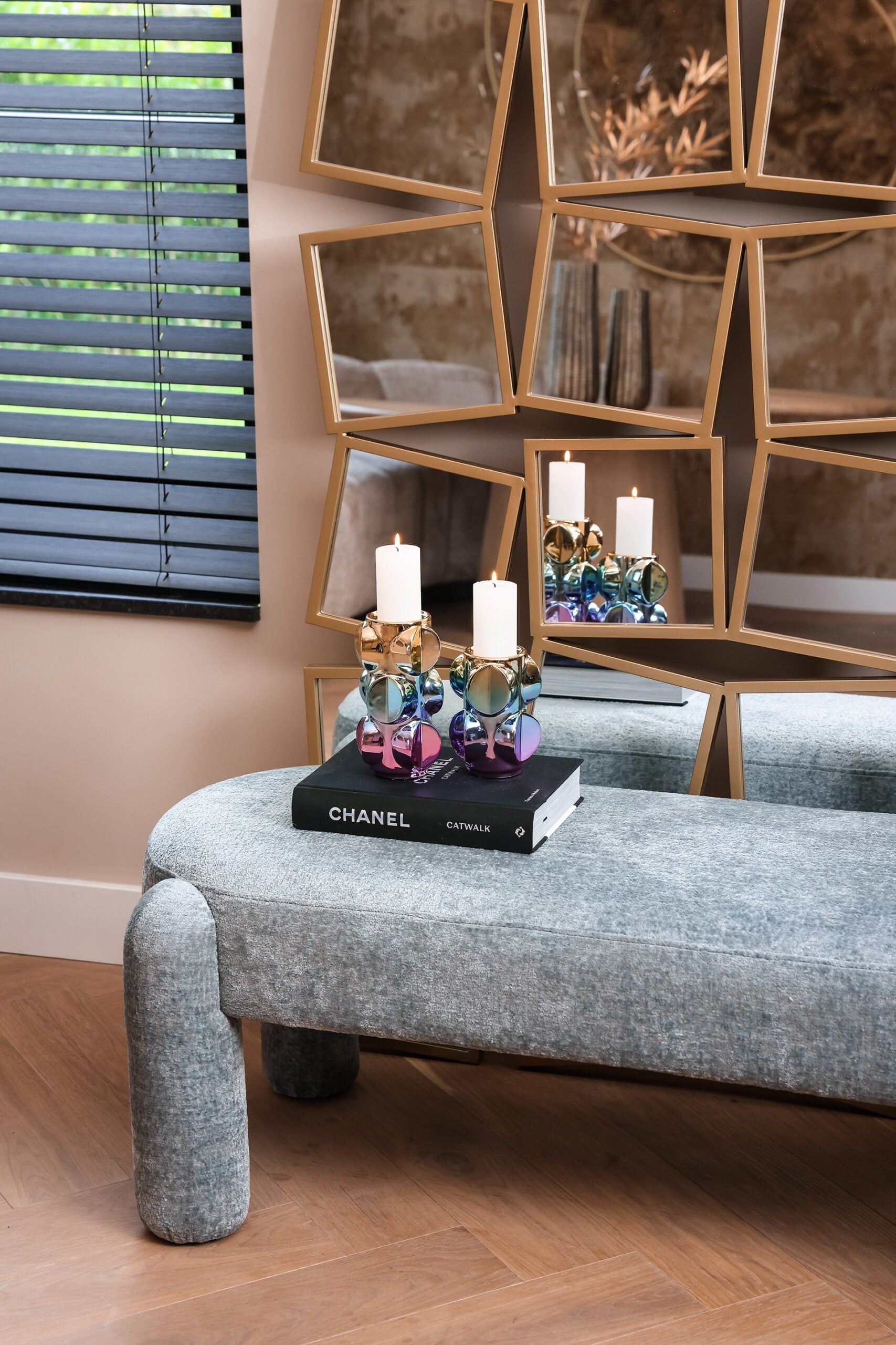 Spiegel Badia goud (Gold)