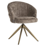 Draaistoel Zendaya stone chenille (Niagara 104 Stone Chenille)