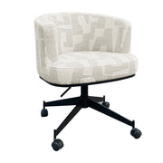 Draaistoel Rochenne met wielen beige graffic (Beige graffic)