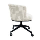 Draaistoel  Rochenne met wielen beige graffic (Beige graffic)