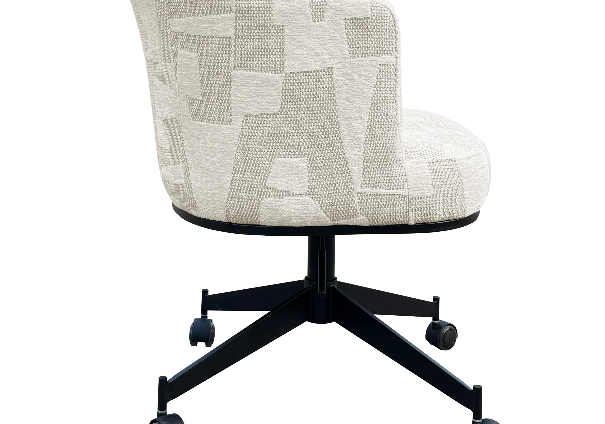Draaistoel Rochenne met wielen beige graffic (Beige graffic)