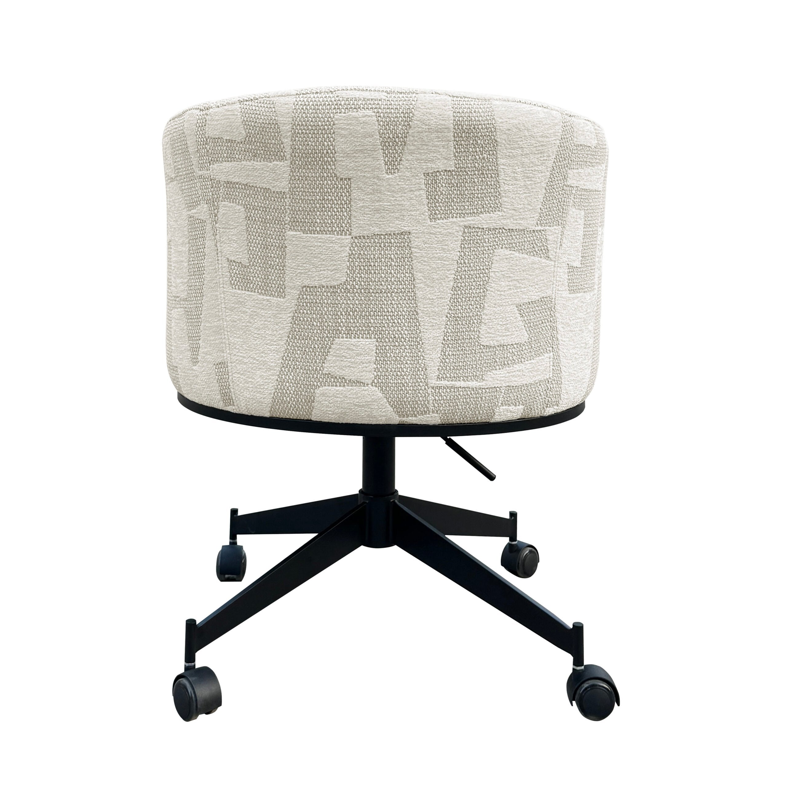 Draaistoel Rochenne met wielen beige graffic (Beige graffic)