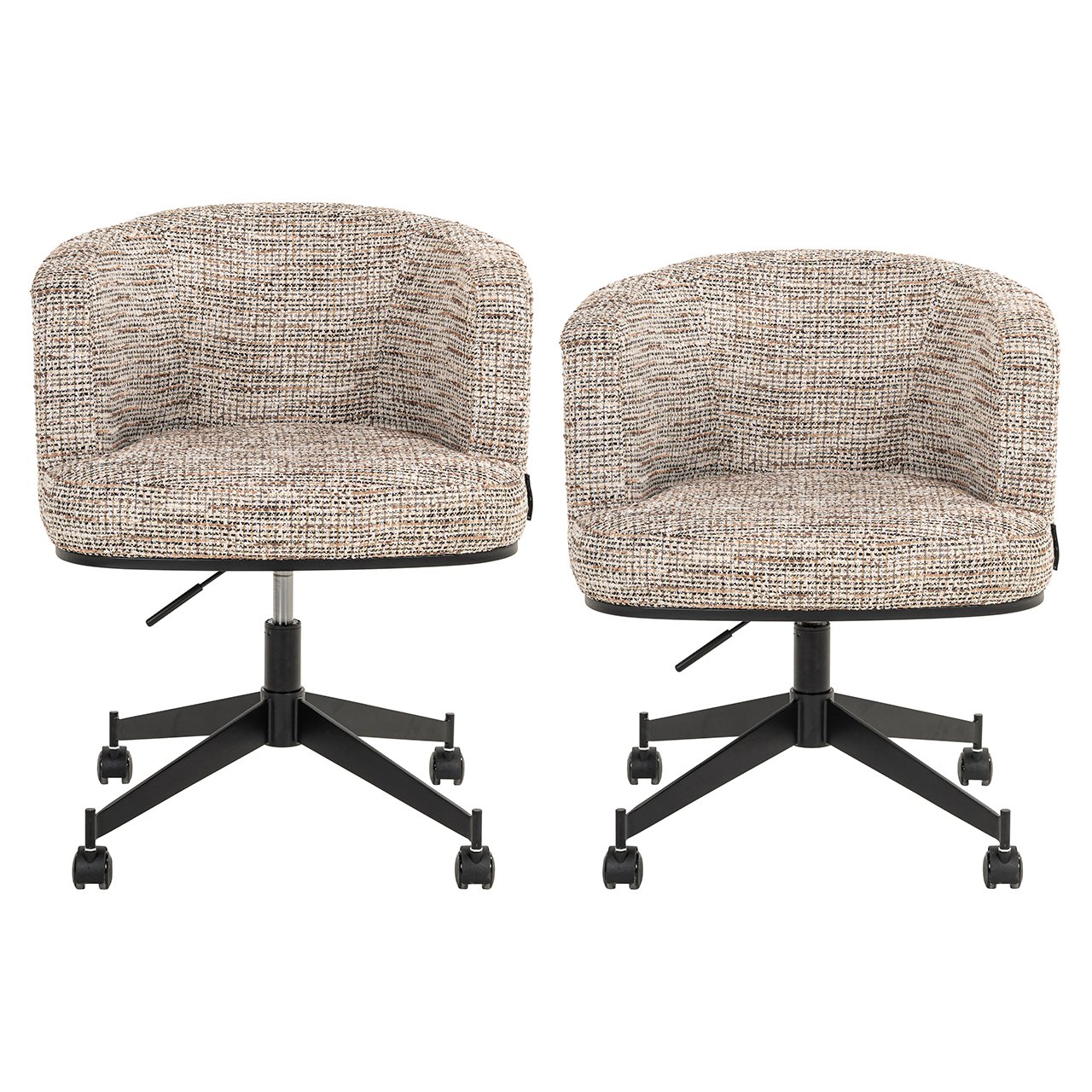 Draaistoel Rochenne met wielen trendy natuur (Be Trendy 01 Nature)