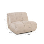 Fauteuil Kyli cream jasper (Jasper 11 Cream)