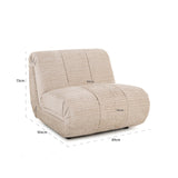 Fauteuil Kyli cream jasper (Jasper 11 Cream)