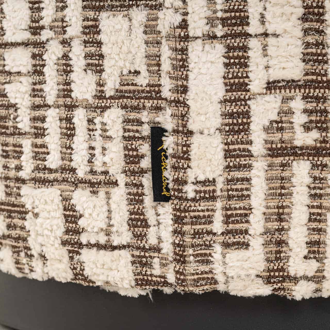 Poef Lexie 45Ø cream dalia (Dalia 11 Cream)