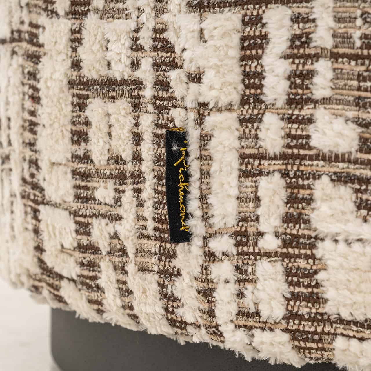 Poef Lexie 70Ø cream dalia (Dalia 11 Cream)