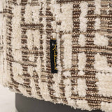 Poef Lexie 70Ø cream dalia (Dalia 11 Cream)