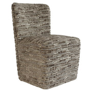 Stoel Lorain met wieltjes greige dalia (Dalia 45 Greige)