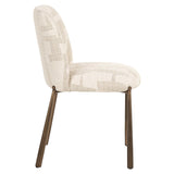 Eetkamerstoelen Lana beige graffic (set van 2) (Beige graffic)