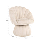 Fauteuil Blossom beige chenille (Niagara 902 beige Chenille)