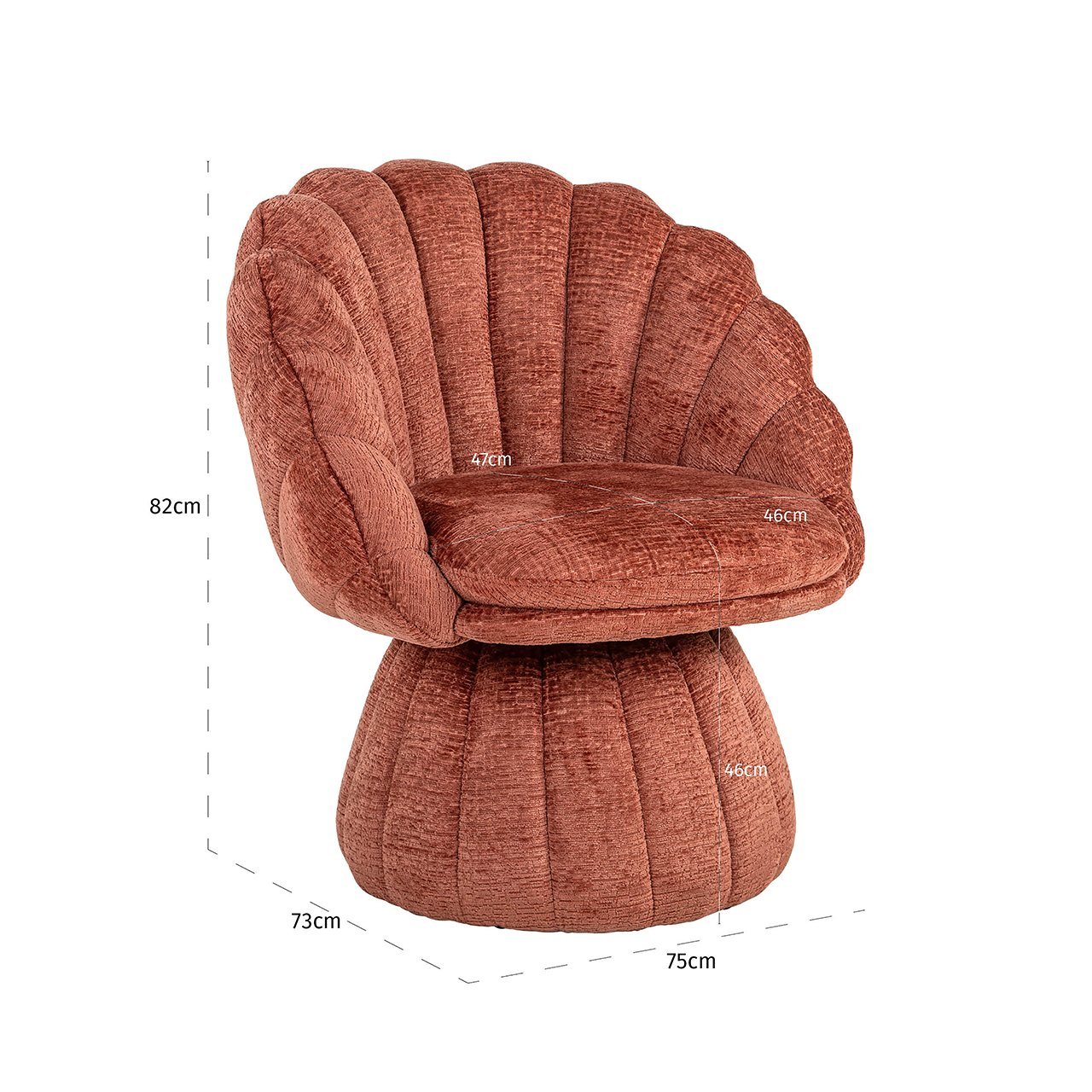 Fauteuil Blossom blush fusion (Fusion 92 Blush)
