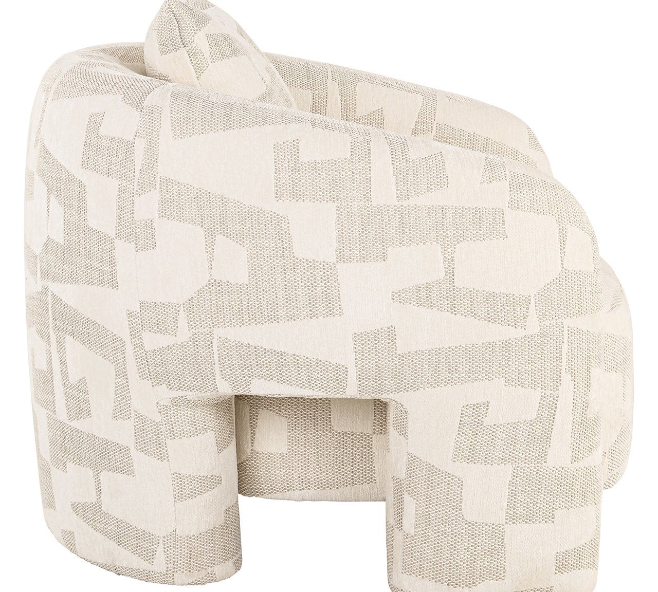 Lounge fauteuil Tuscany beige graffic (Beige graffic)