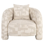 Lounge fauteuil Tuscany beige graffic (Beige graffic)