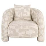 Lounge fauteuil Tuscany beige graffic (Beige graffic)
