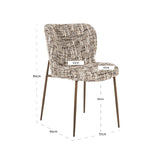 Stoel Odarby brown omara (set van 2) (Omara 08 brown)