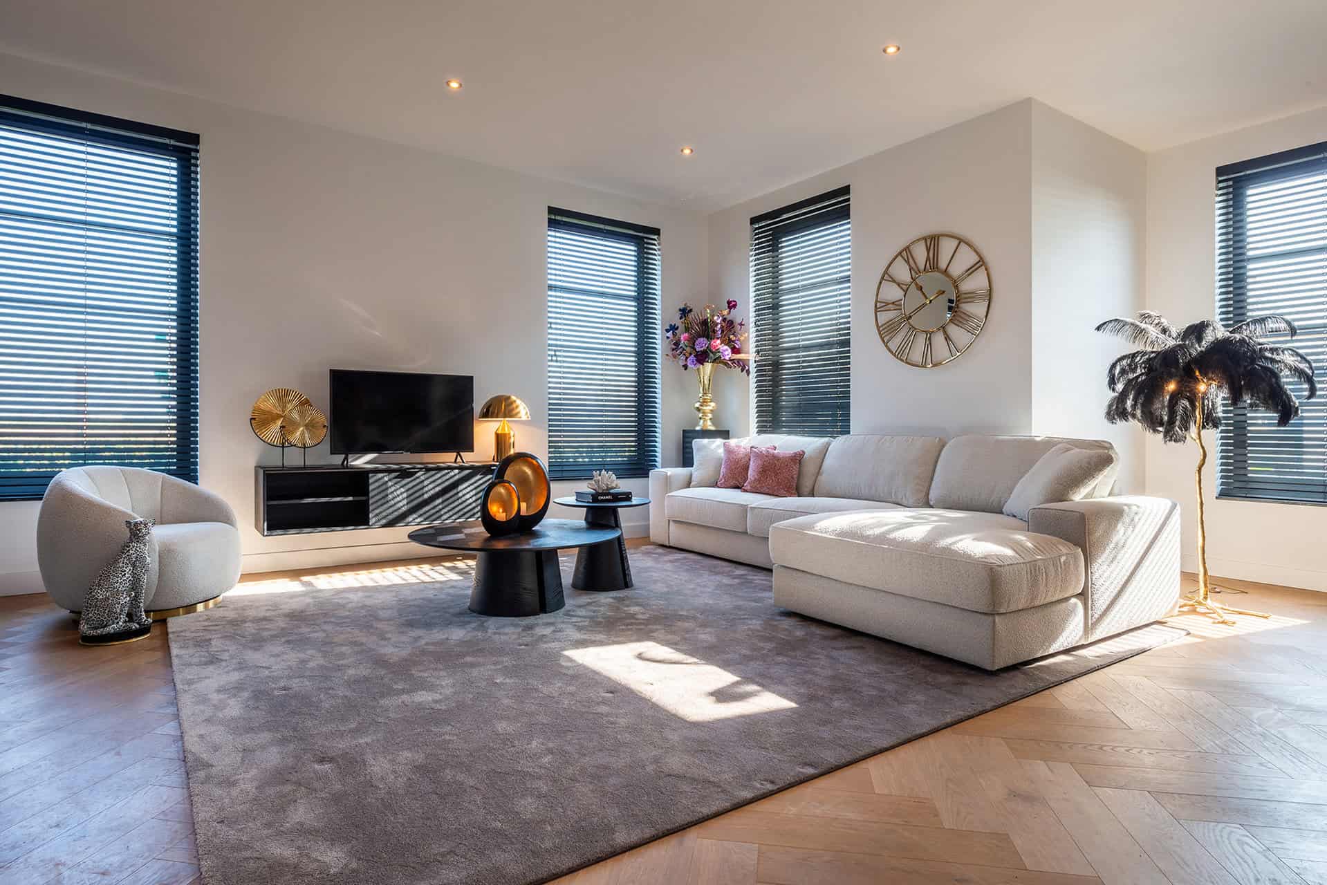 Bijzettafel Blax 585Ø (Black)