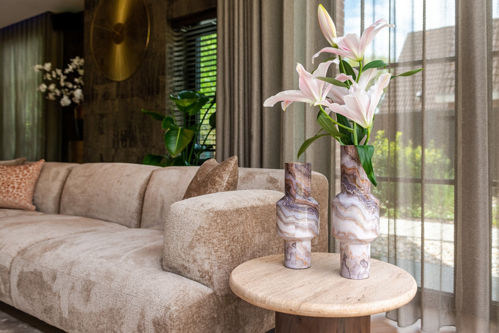 Bijzettafel Douglas 50Ø (Brown)