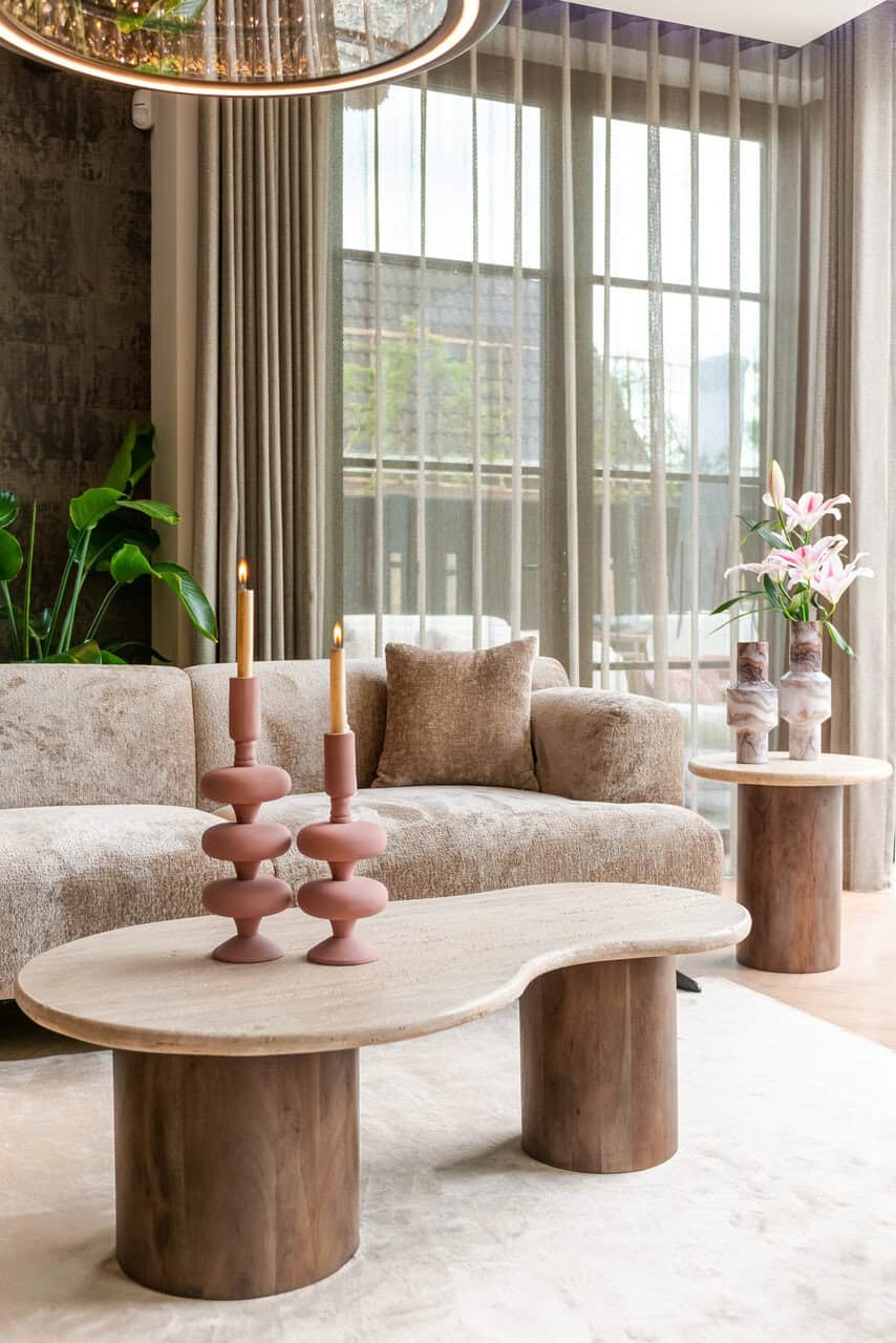 Bijzettafel Douglas 50Ø (Brown)