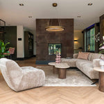 Bijzettafel Douglas 50Ø (Brown)