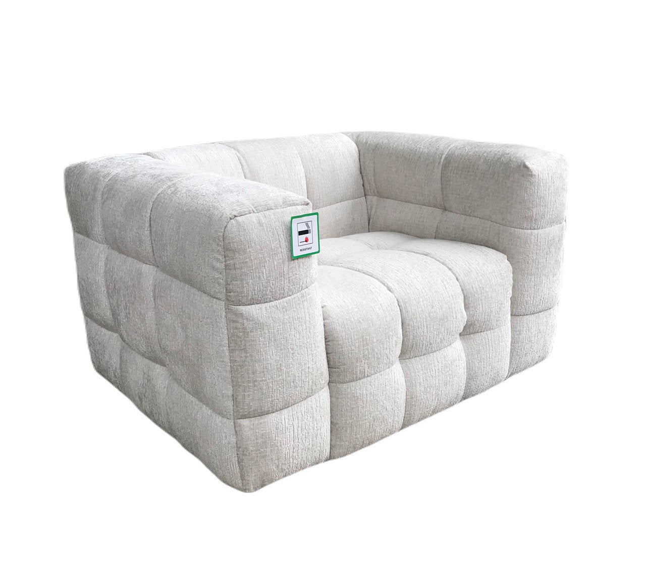 Fauteuil Merrol cream fusion fire retardant (FR-Fusion 02 Cream)