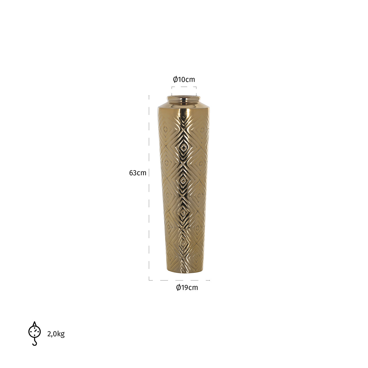 Vaas Dana klein (Gold)