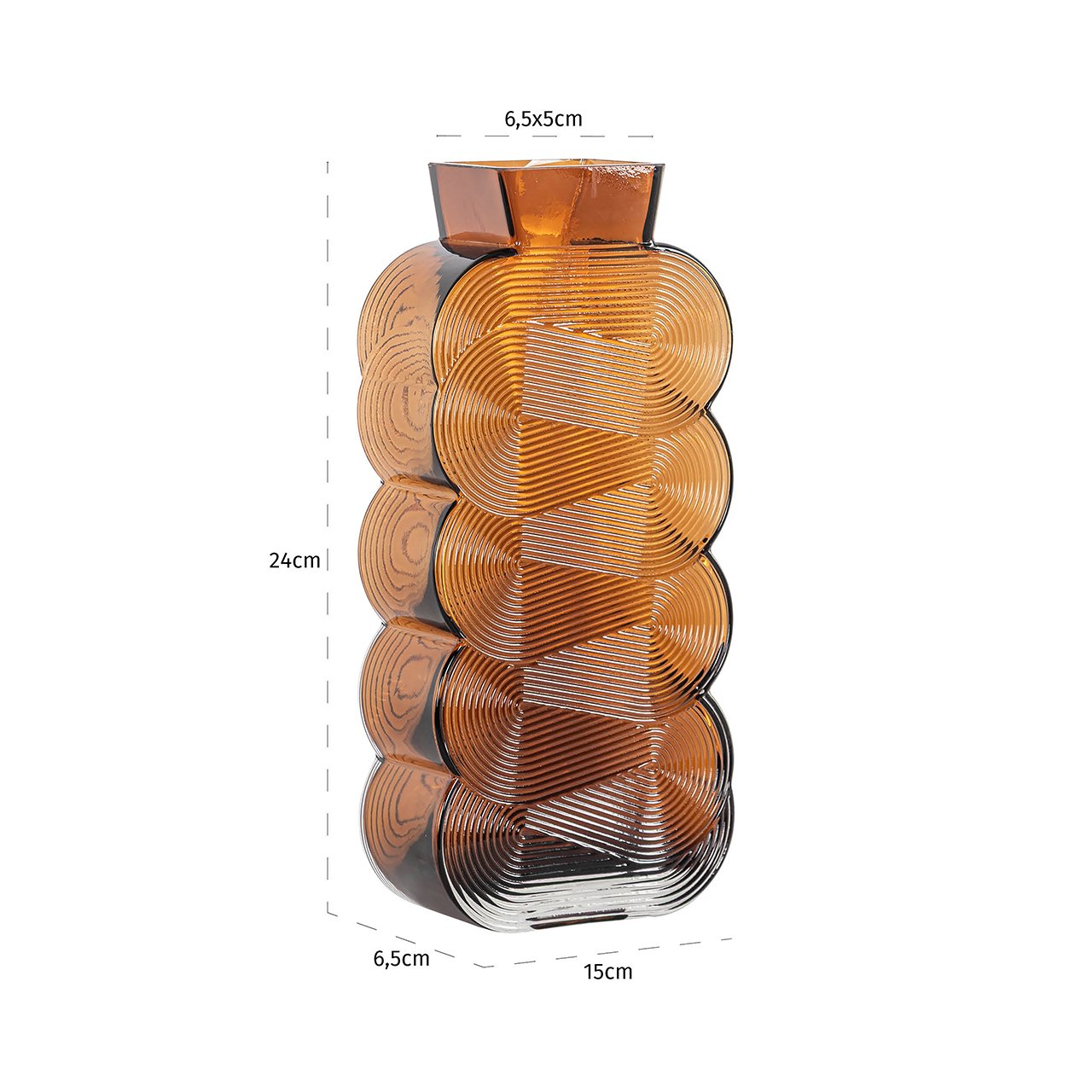 Vaas Venice groot (Brown)