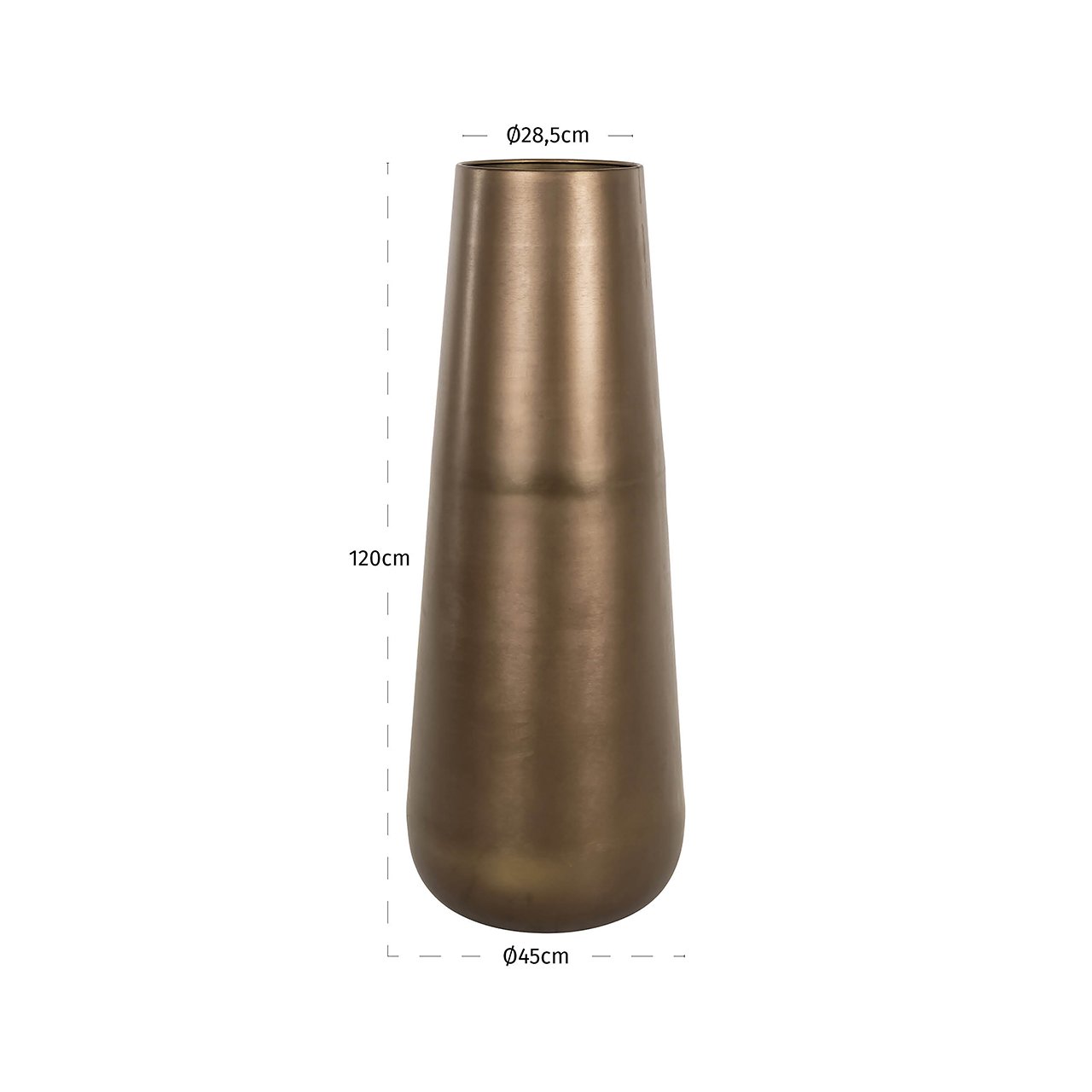 Vaas Kenza klein (Brass antique)