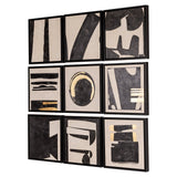 Wall art Gabri set van 9 (Black/white)
