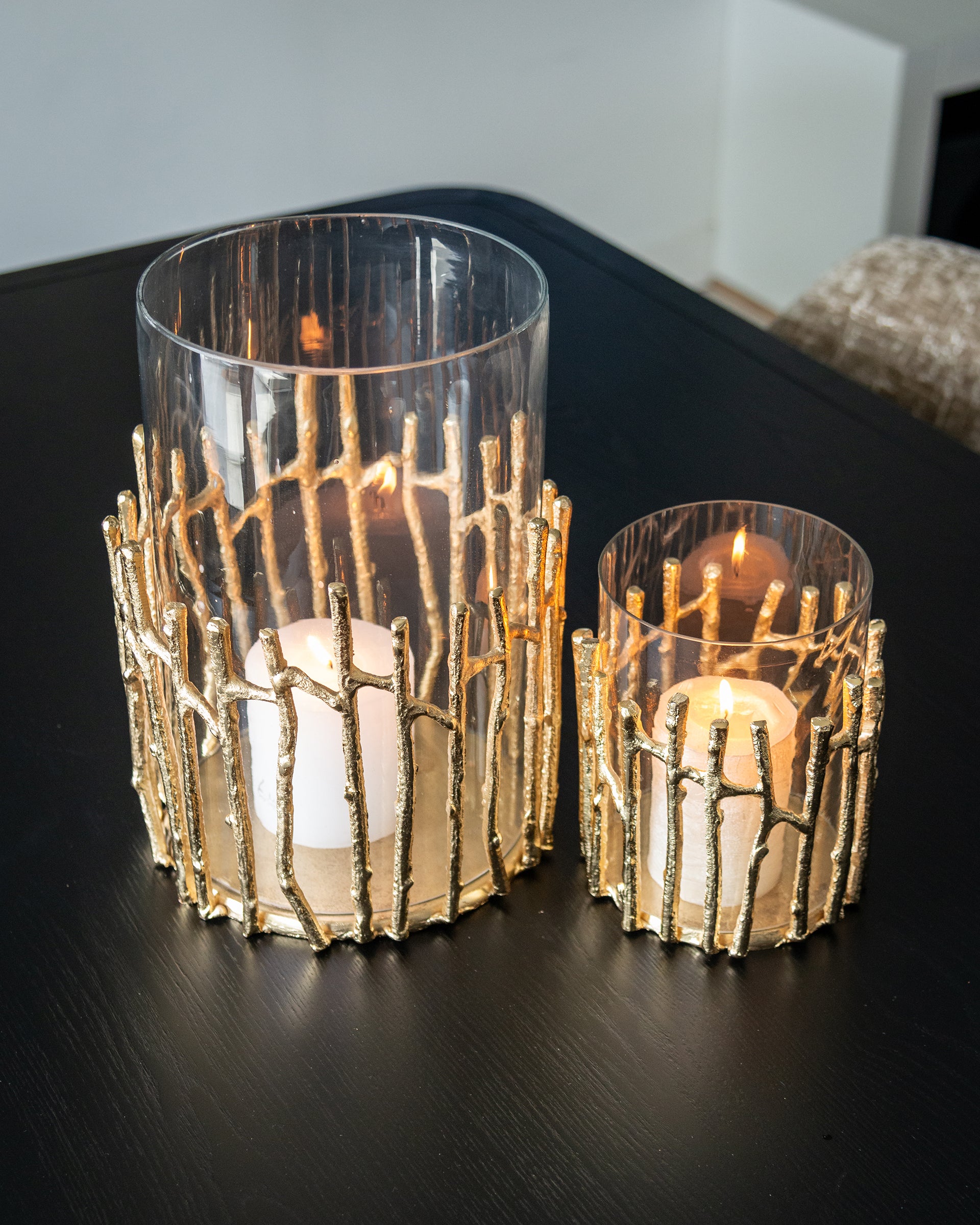 Windlicht Loretta klein (Gold)