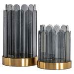 Windlicht Daisey groot (Smoke)