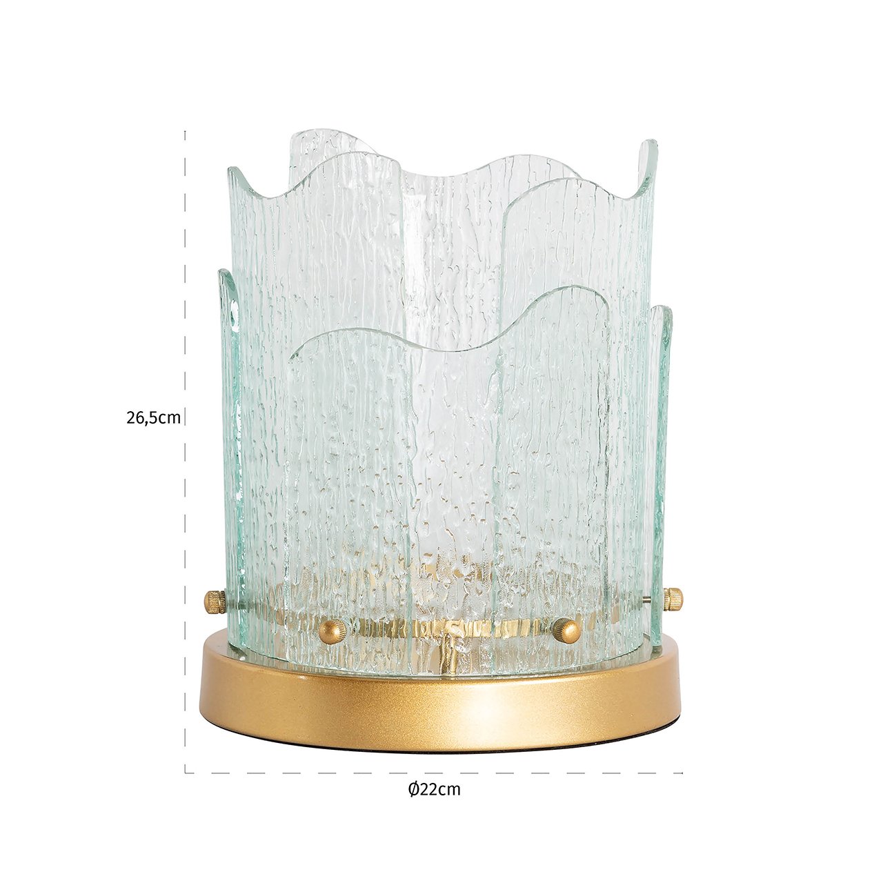 Windlicht Danila klein (Gold)